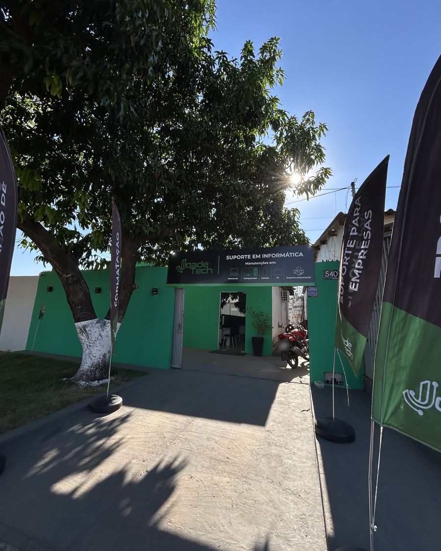 Fachada da Joadetech na Rua Bahia, Centro do LEM